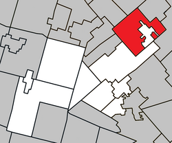 Sainte-Marguerite-du-Lac-Masson Quebec location diagram
